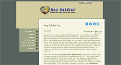 Desktop Screenshot of anysoldierfundraiser.com