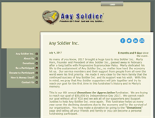 Tablet Screenshot of anysoldierfundraiser.com